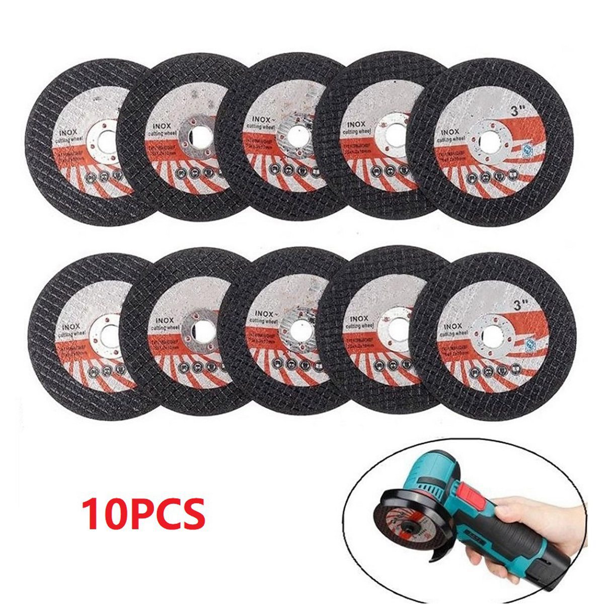 10PCS 75mm Mini Cutting Discs – Resin Grinding Wheels for Wood & Tile